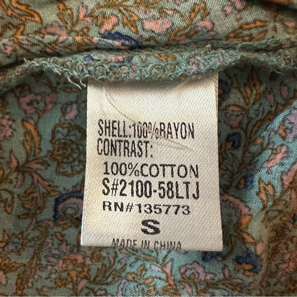 Vici long sleeve bohemian blouse size S - Picture 5 of 7